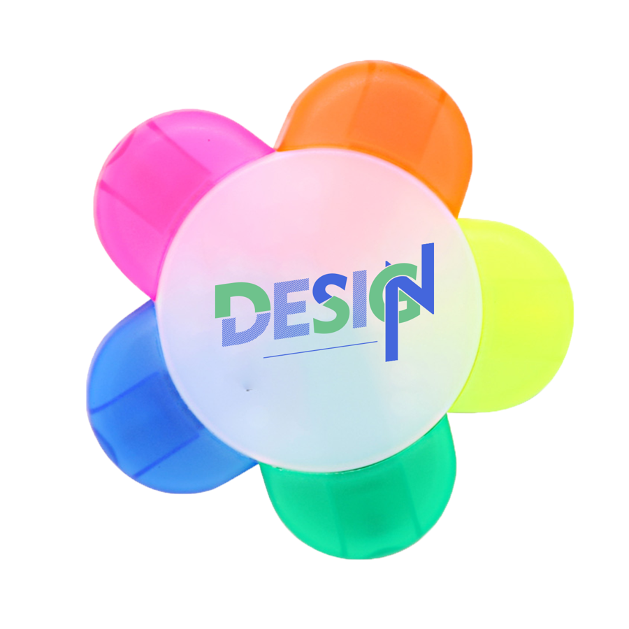 Flower Multi-Color Highlighters