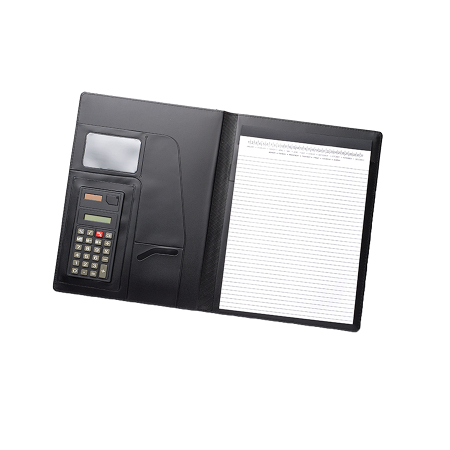 Calculator Pu Leather Portfolios