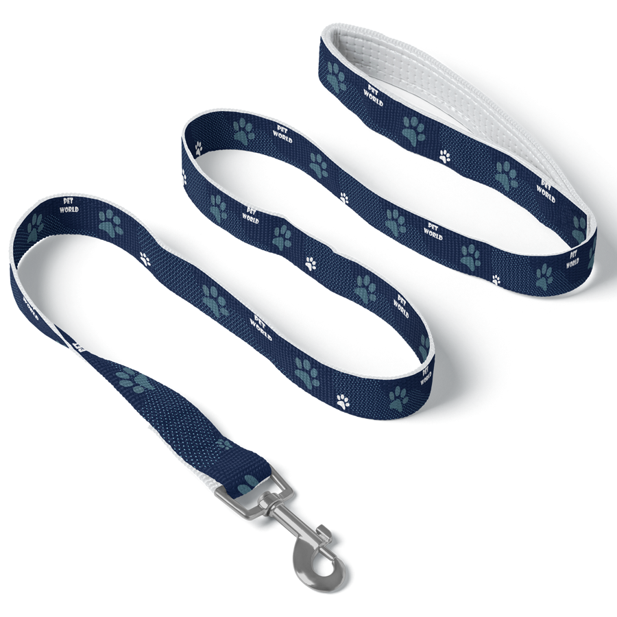 Sublimated Pet Leash with Snap Carabiner and Loop Handle