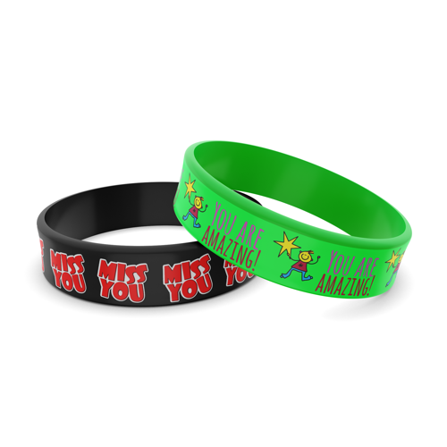 PVC Snap On Bracelet -  9"x 0.7"x 0.075"