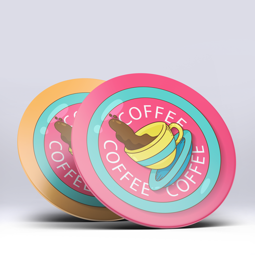 PVC Custom Cup Pad - 3.5" D