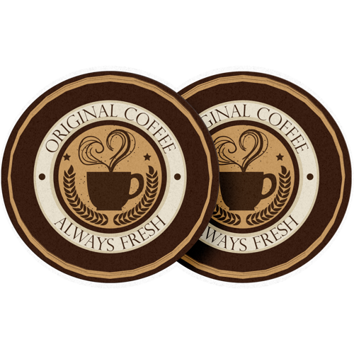 PVC Custom Cup Pad - 4" D