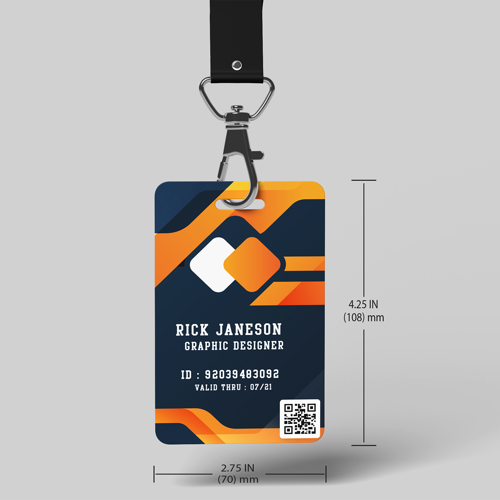 Full Color 4.25"H x 2.75"W PVC Card