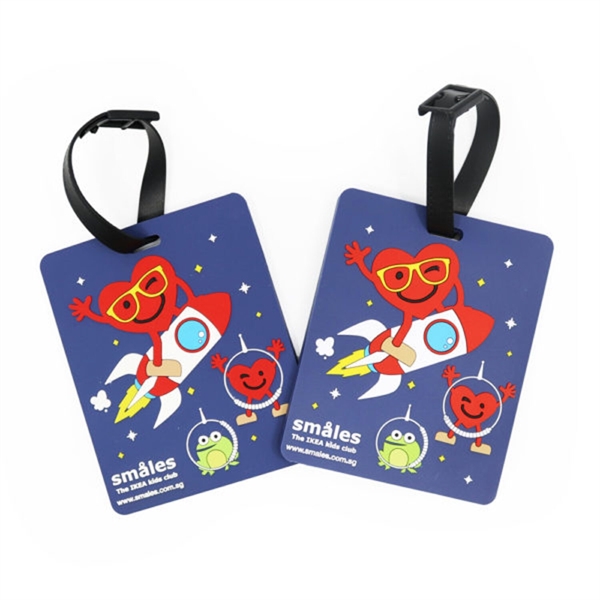 PVC Custom Luggage Tag - 3.7"x2.2"