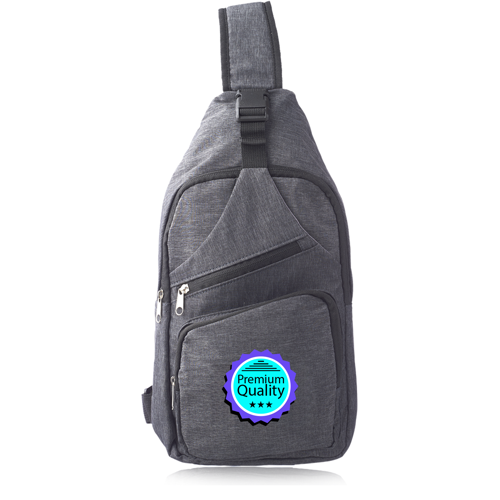 Polyester 190T Sling Crossbody Bag - 9.5"W x 15"H x 2.5"D