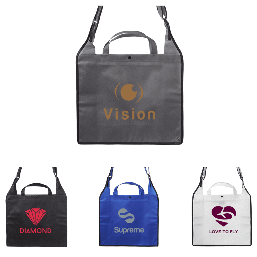 Large Zippered Two Tone Tote