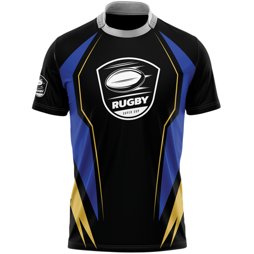 Unisex & Kids' Full Sublimation Performance Collared Crew Neck Rugby Jersey - 280G Poly