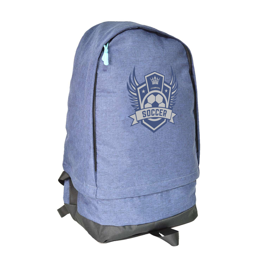 Custom Soccer Backpack w/ Bottom Compartment - 20"