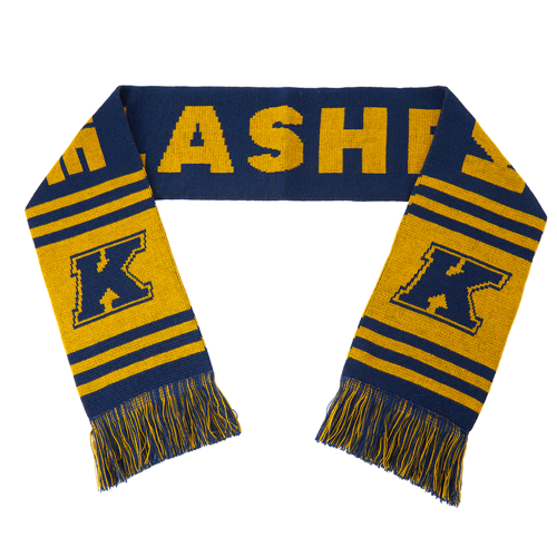 Custom Circular Knit Acrylic Scarf with Tassel - 57"x6.7"