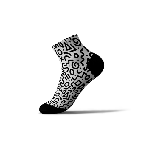 Sublimation Poly-Spandex Ankle Socks
