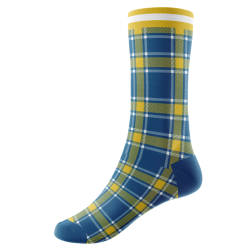 Sublimation Poly-Spandex Crew Socks w/ Cushion Base