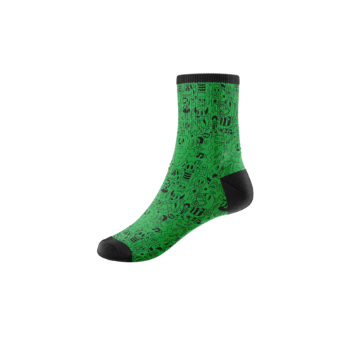 Sublimation Poly-Spandex Quarter Socks
