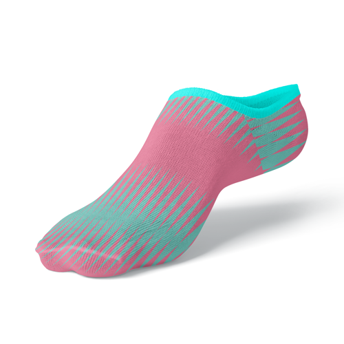 Jacquard Weave 200-N Cotton-Blend Low Cut Socks