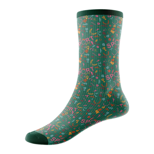 Jacquard Weave 144-Needle Cotton-Blend Quarter Socks w/