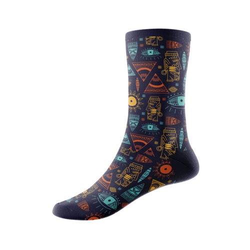 Jacquard Weave 168-N Cotton-Blend Quarter Socks w/ Cushion