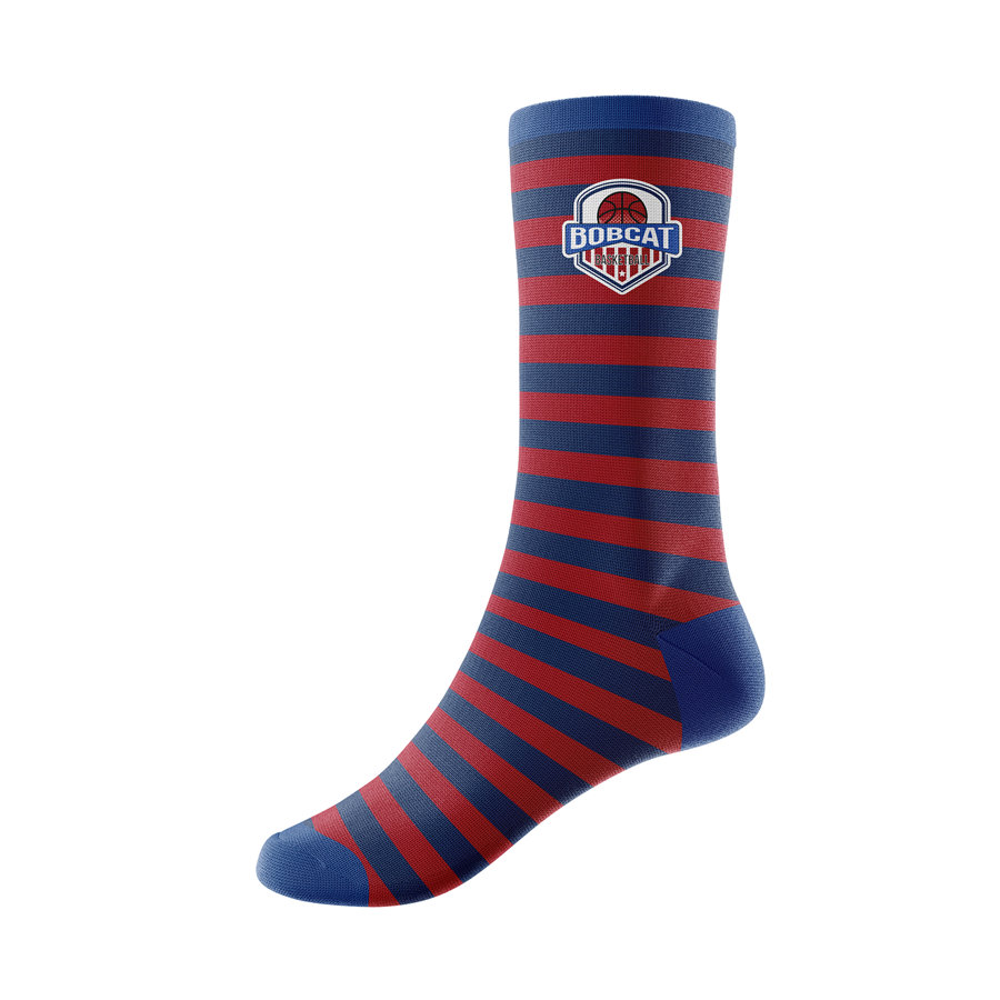 Jacquard Weave 144-N Calf Basketball Socks w/ Cushion