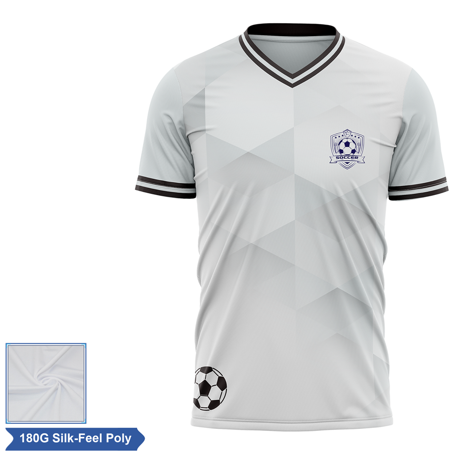 Men's and Kids' Sublimation Soccer Jersey - 180G Silk-Feel