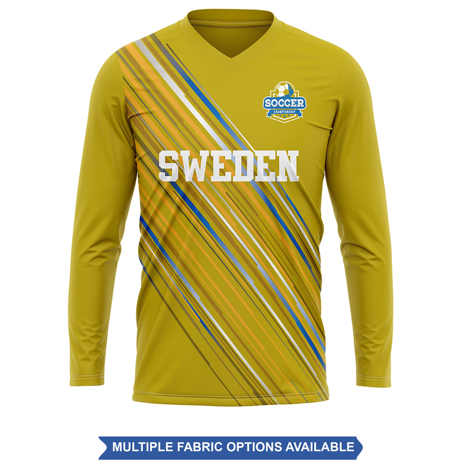 Sublimation Long Sleeve Soccer Jersey - Mesh Options -