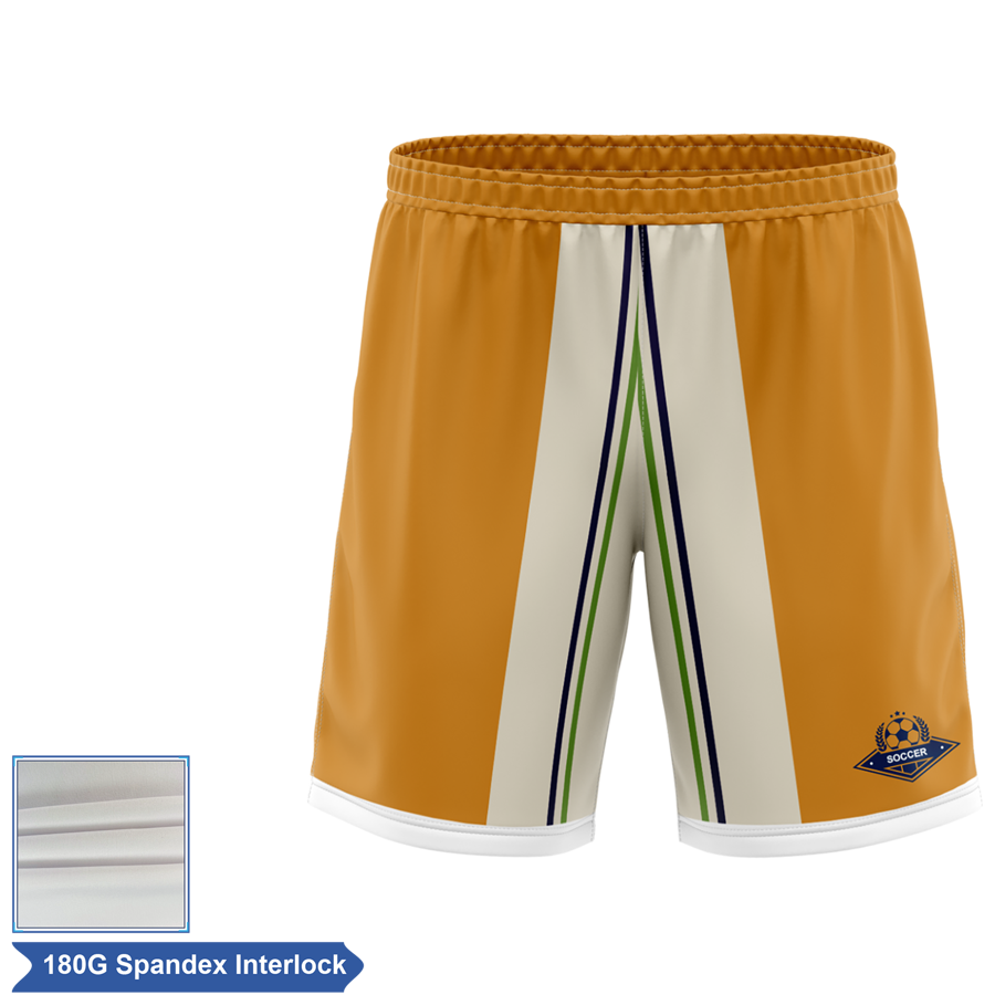 Men's and Kids' Sublimation Soccer Shorts - 180G Spandex Interlock