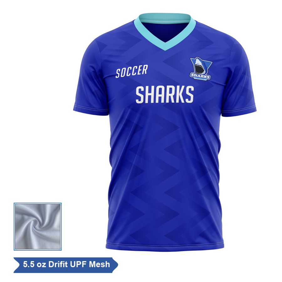Sublimation UPF Mesh Soccer Jersey - Men Women Kids