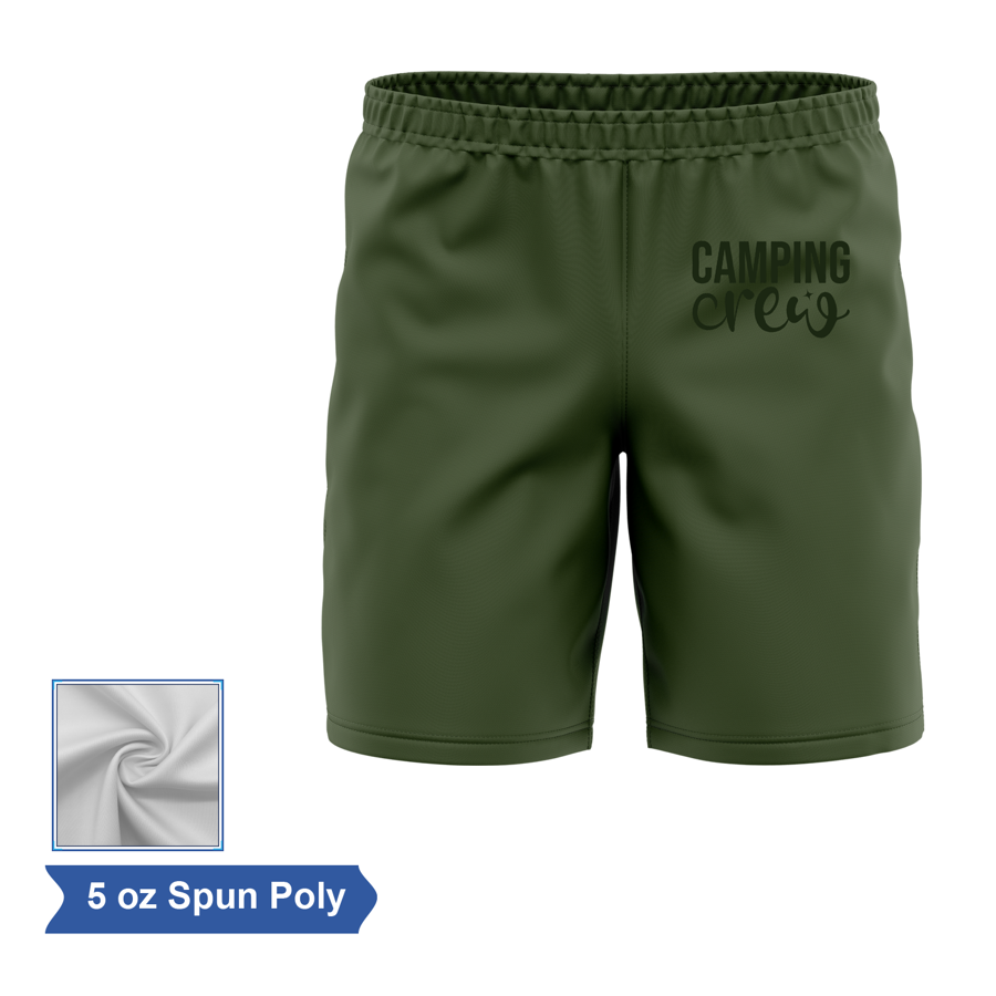 Unisex & Kids' Sublimation Spun Polyester (Cotton Touch) Training Shorts
