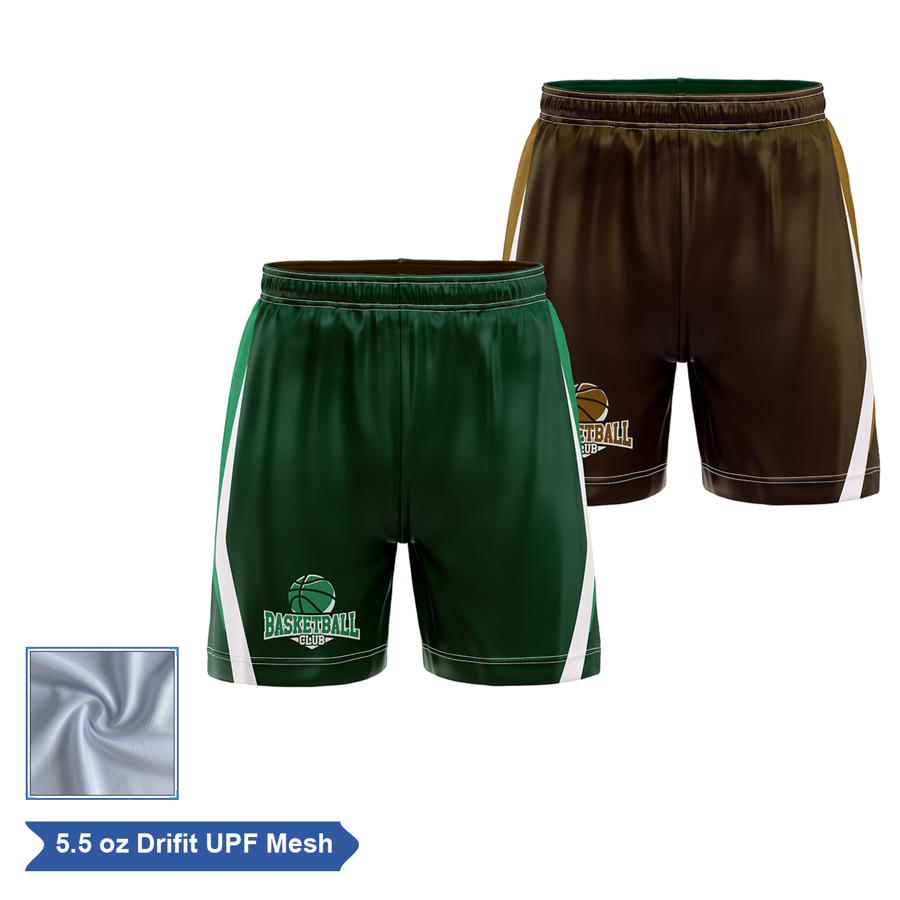 Unisex & Kids' Sublimation UPF Mesh Reversible Training Shorts