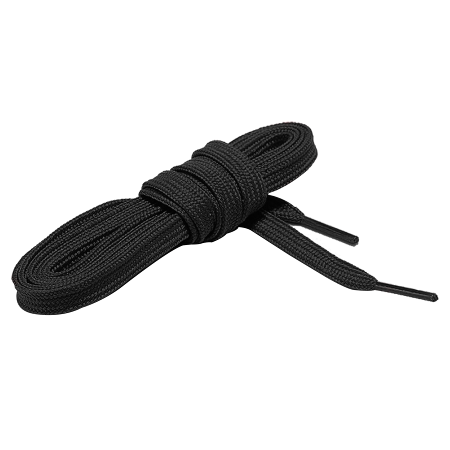 Custom Tubular Shoelace with Screen Print - 3-8” Wide