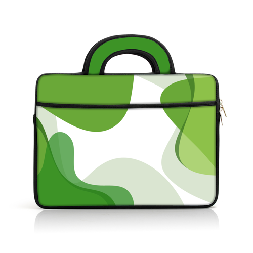 Full Sublimation Laptop Sleeve with Zip Closure, Front