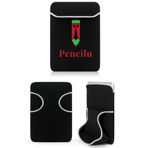 Laptop Sleeve with Fold-Over Closure - Neoprene