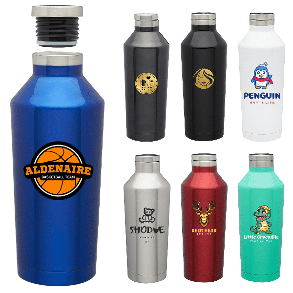 Stainless Steel Vacuum Water Bottle - Double Wall, 17 oz.