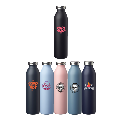 Classy Stainless Steel Water Bottle - Double Wall Vacuum