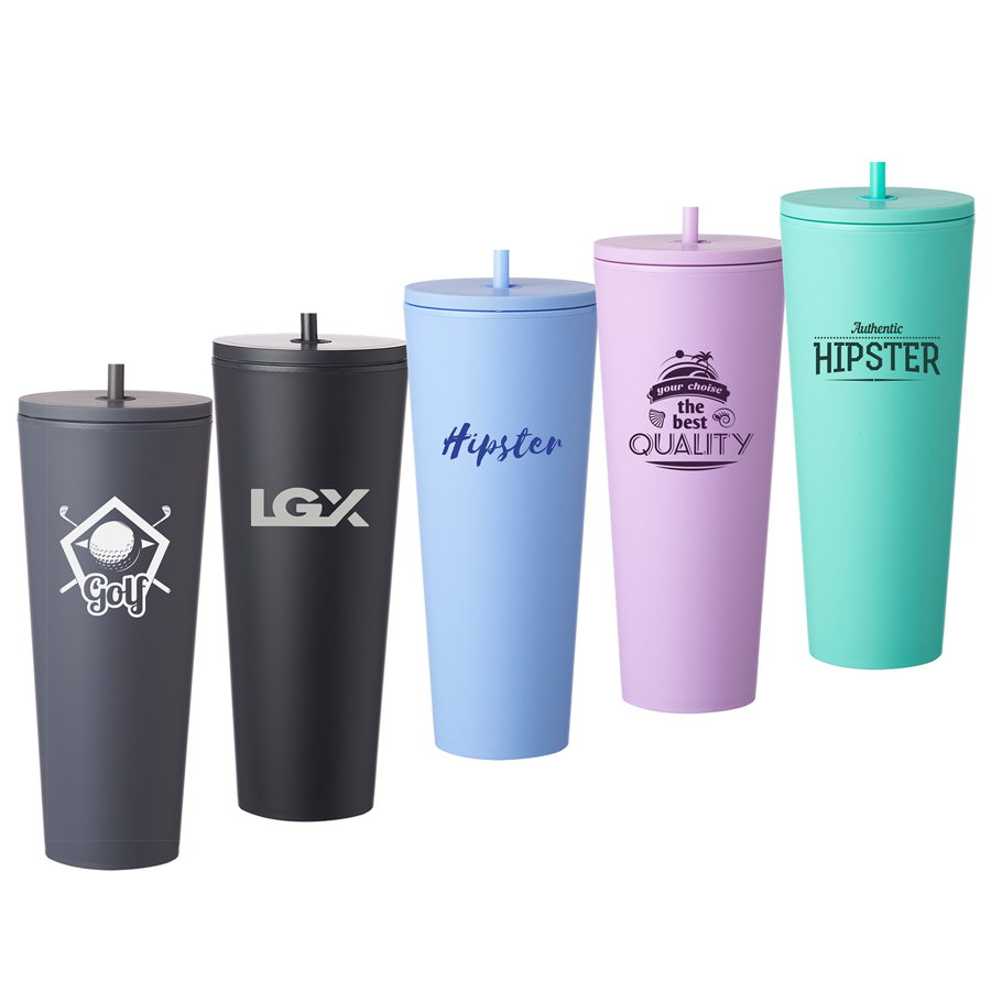 24 oz Double Wall Straw Cup