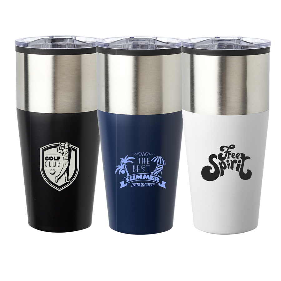 16 oz Two Tone Steel Tumbler