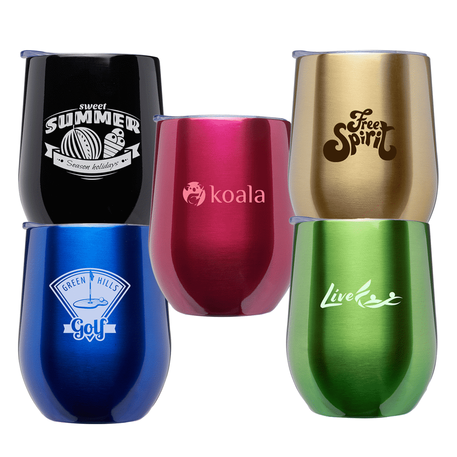 11 oz Insulated Stemless Steel Glass