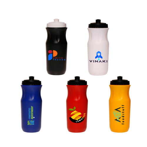 Sports Bottle with Push Top Lid - Plastic 26 oz
