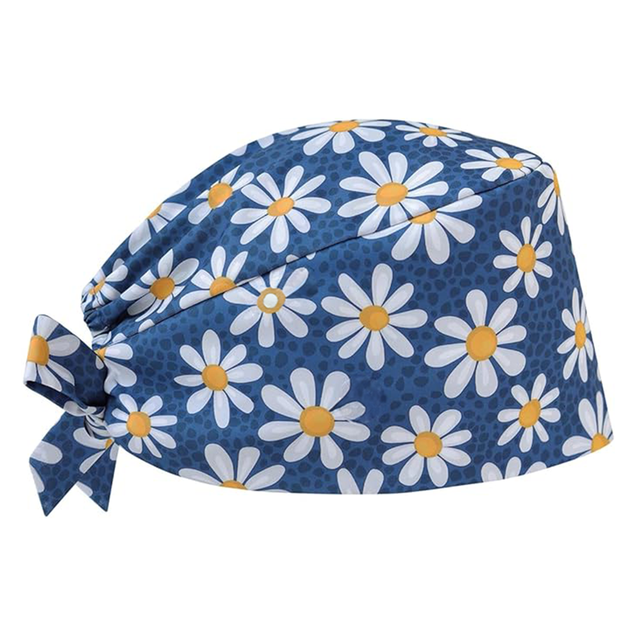 Full Color Tie-Back Scrub Cap