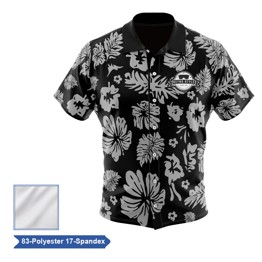 Sublimation Premium Poly Spandex Camp Shirt - Men, Women, Kids