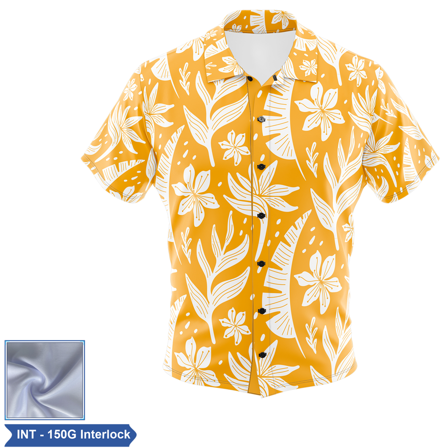 Sublimation 150G Interlock Full-Button Shirt - Men, Women, Kids