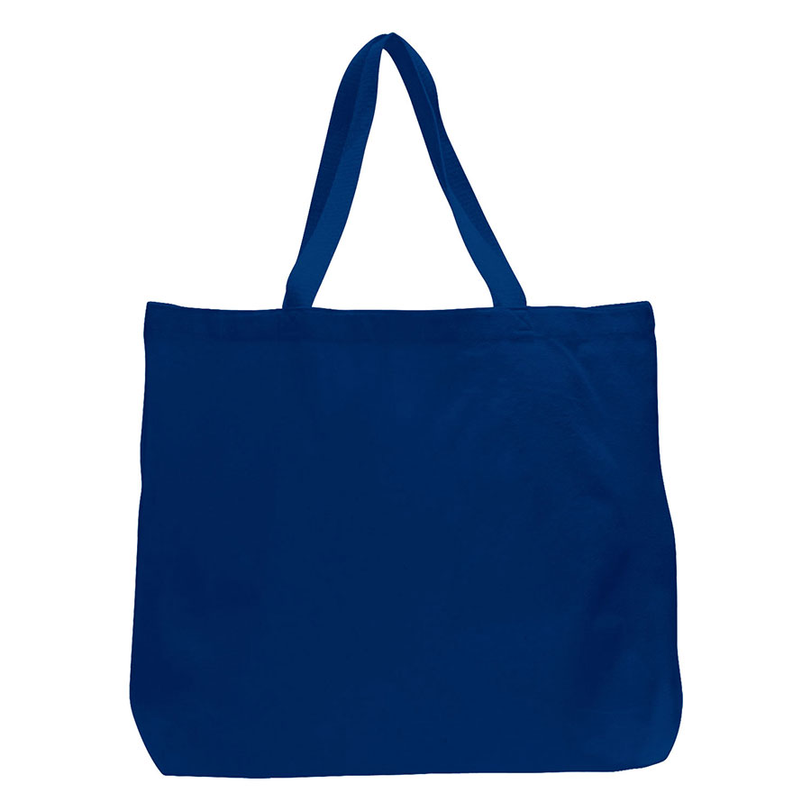 12 oz Large Cotton Canvas Grocery Tote Bag - 20"W x 15"H x