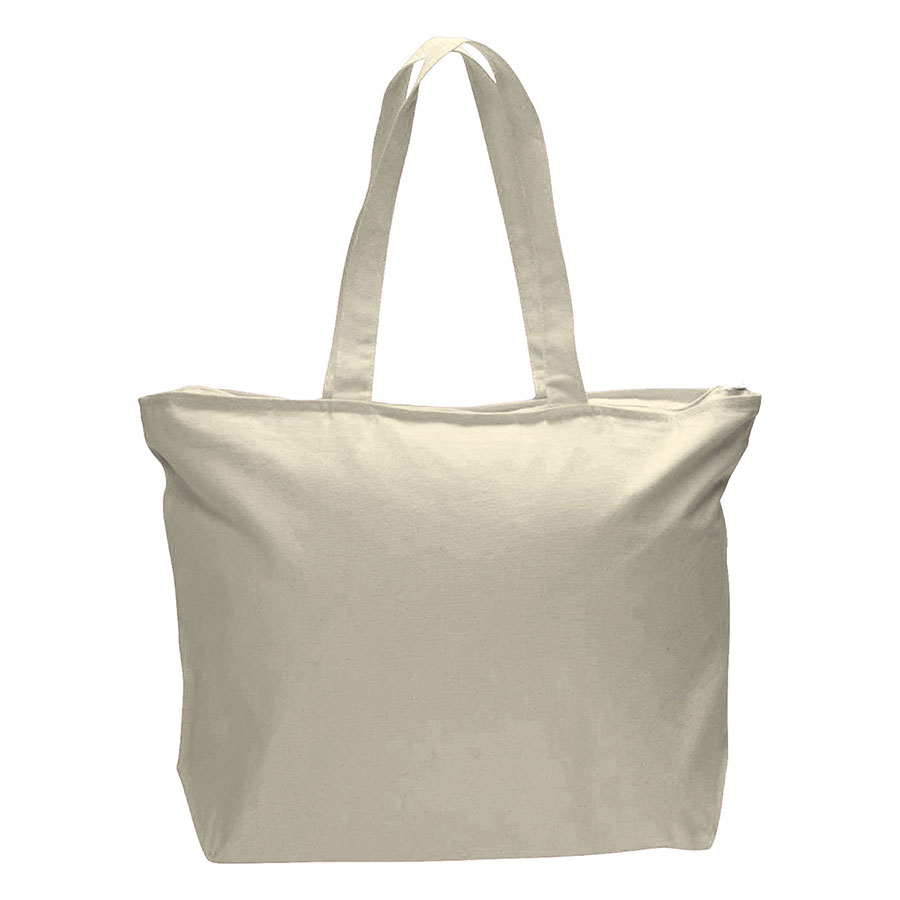 12 oz Cotton Canvas Large Tote Bag - 23"W x 17"H x 6"D x