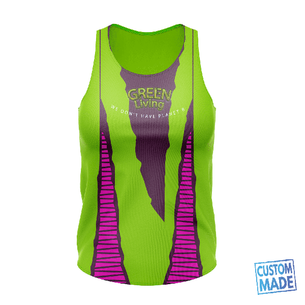 Women's Sublimation Jersey Style Tank Top - Performance Mesh Options