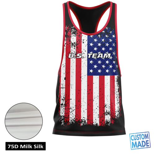 Unisex & Kids' Sublimation Racerback Tank Top - Spandex Interlock