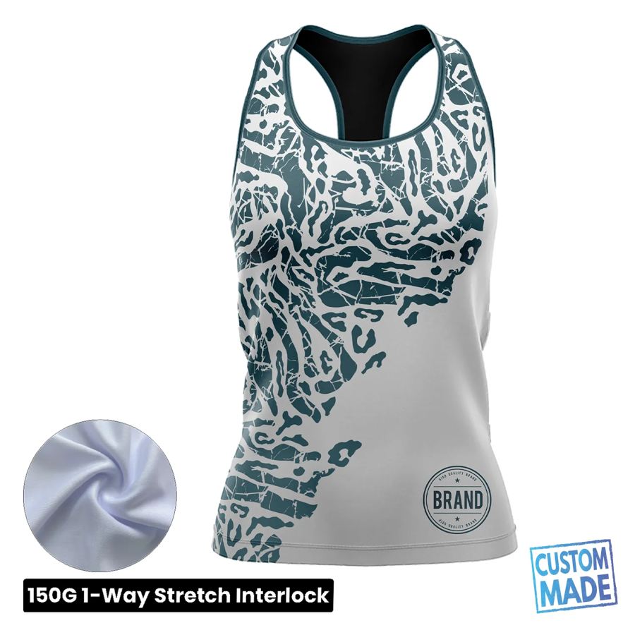 Women's Sublimation Racerback Tank Top - 150G Interlock