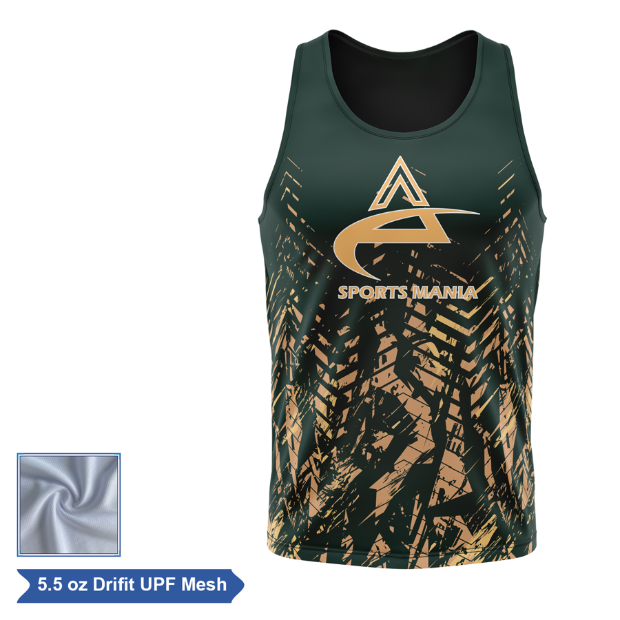 Sublimation UPF Mesh Classic Tank Top - Men, Women, Kids