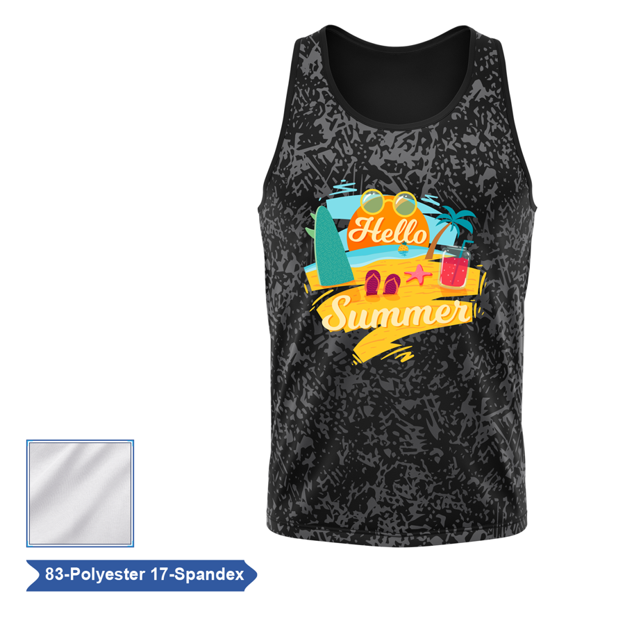 Sublimation Premium Poly Spandex Classic Tank Top - Men,