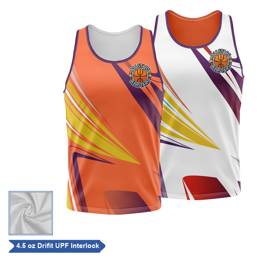 Sublimation UPF DriFit Reversible Tank Top - Men, Women, Kids