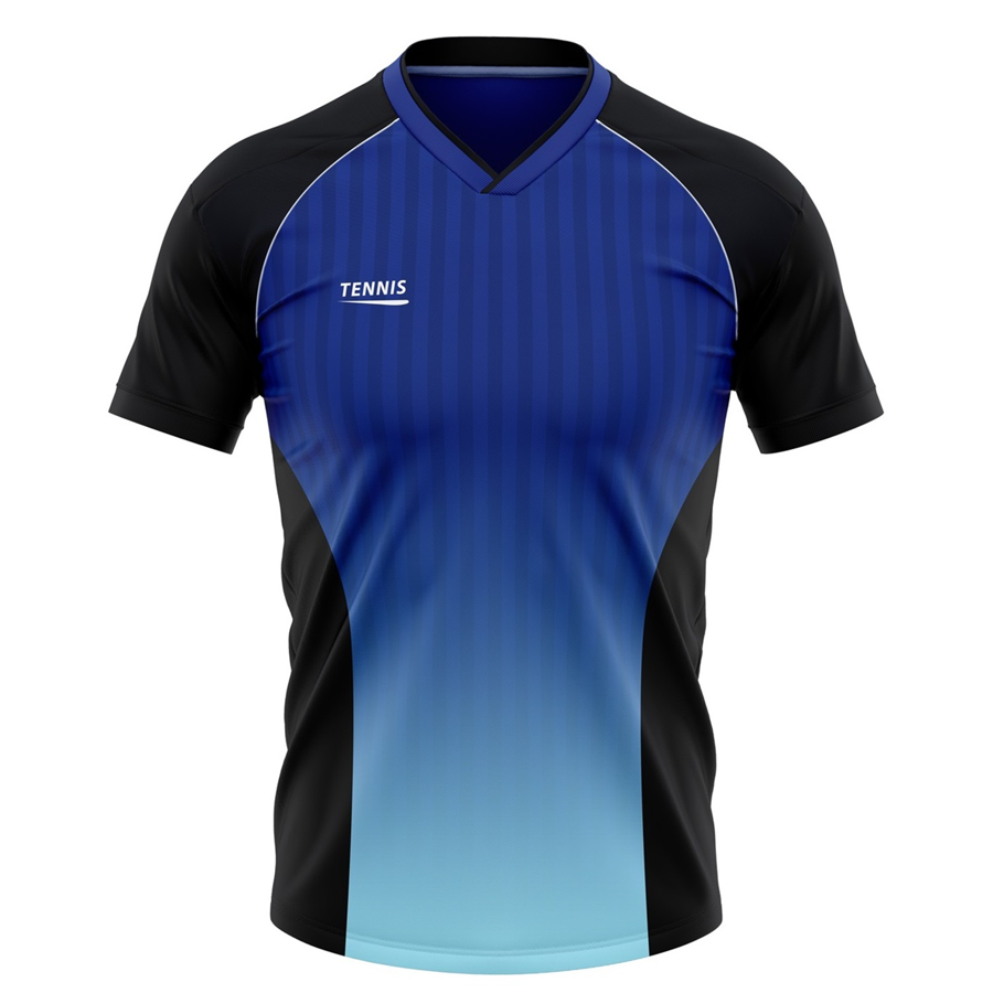 Men's and Kids' Full Sublimation Tennis Jersey - Polyester Spandex Interlock