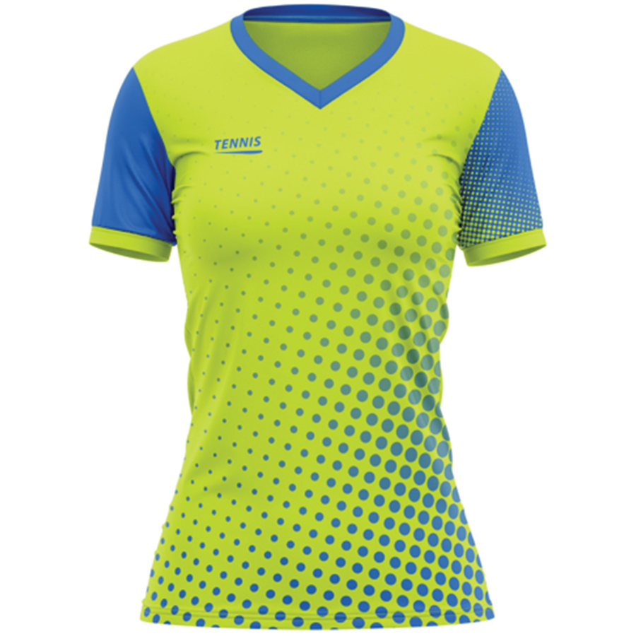 Women's Sublimation Tennis Cap Sleeve Jersey