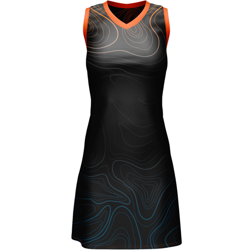 Women's Full Sublimation Premium Netball Dress - PolySpandex