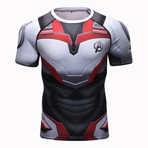 Custom Men's Sublimation Short Sleeve Compression Shirt